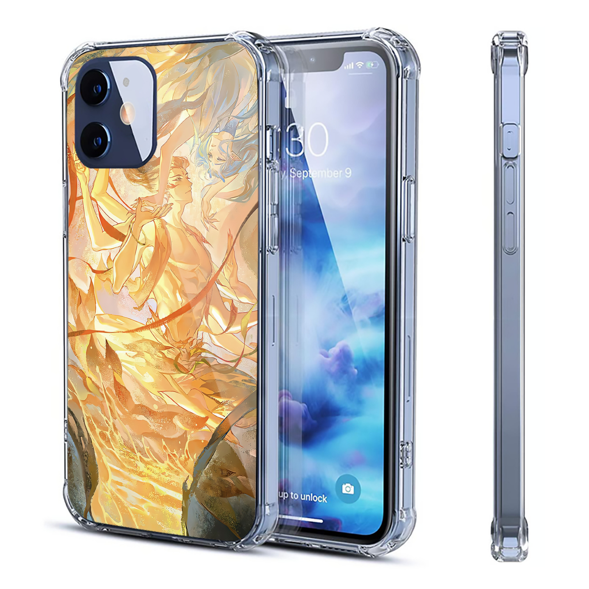 （画像用） Ne Zha 2 ナタ 魔童の大暴れ 【iPhone 12シリーズ対応】透明スマホケース（クリアソフトケース）